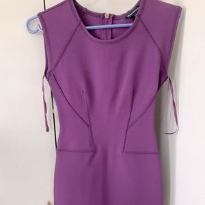 French connection mini bandage dress size 4 with neon detail on zipper